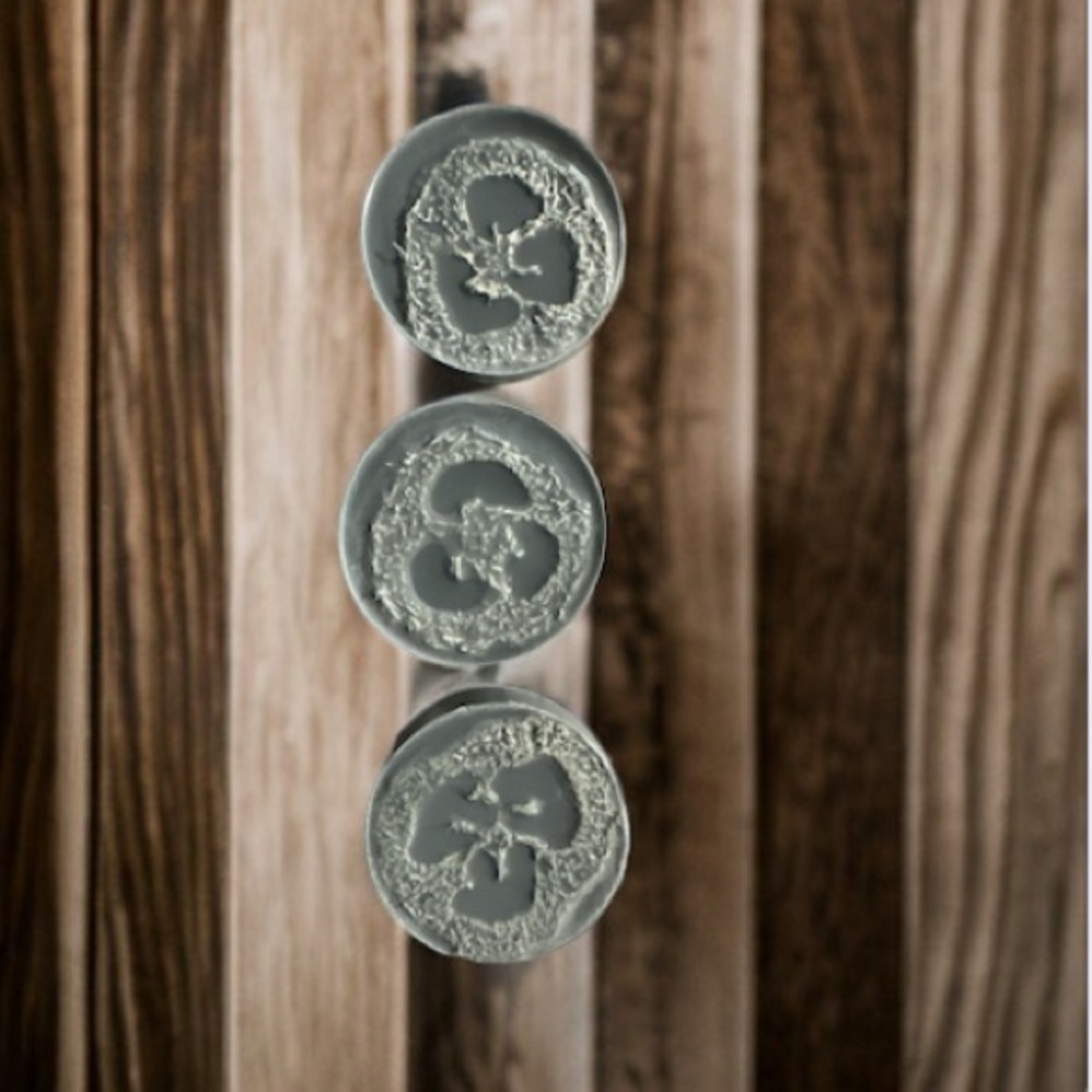 Hand Crafted Loofah Soap Charcoal eucalyptus